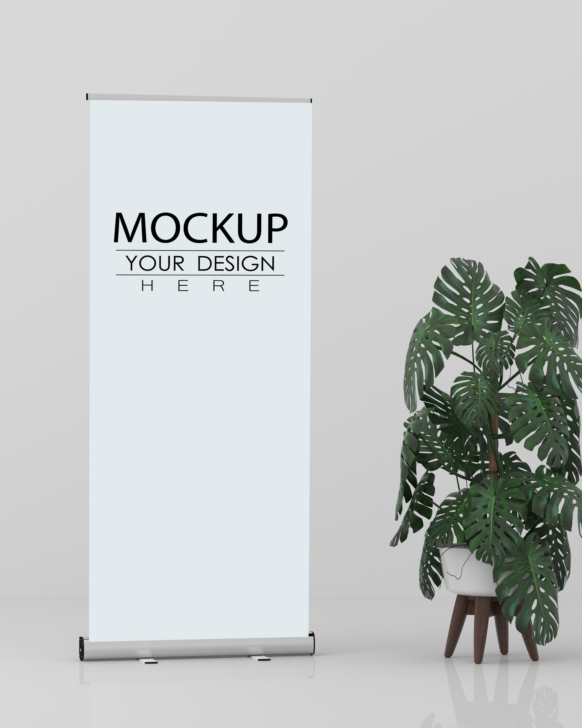 Roll-up Banner (33"x80") with stand and carry bag