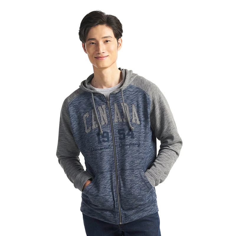 Muskoka Trail -Irvine - Adult Two Toned Full Zip French Terry Hooded Sweatshirt (Copy)