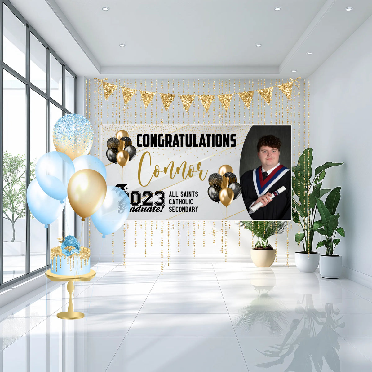 Hang Up Banner with Grommets