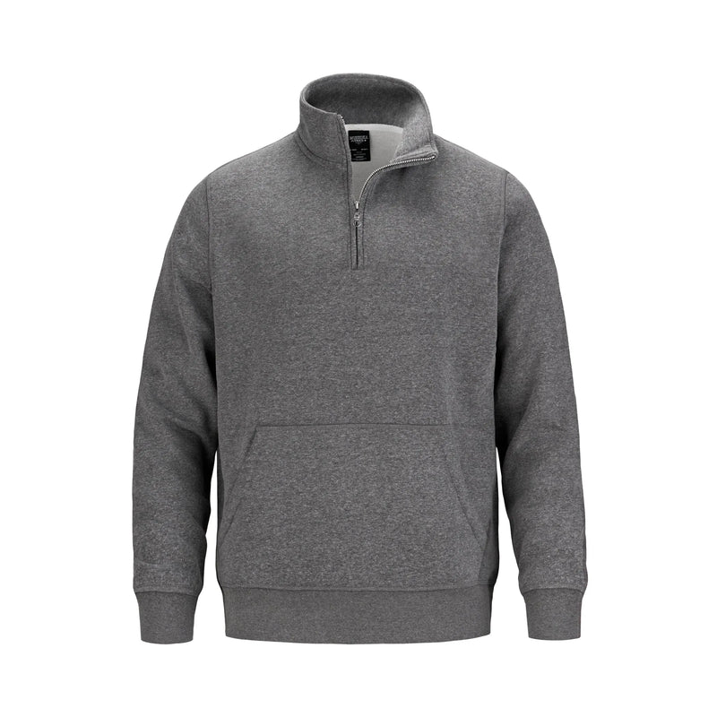 Muskoka Trail Fairmount Adult 1/4 Zip Sweatshirt with Pouch Pocket in Mid Grey