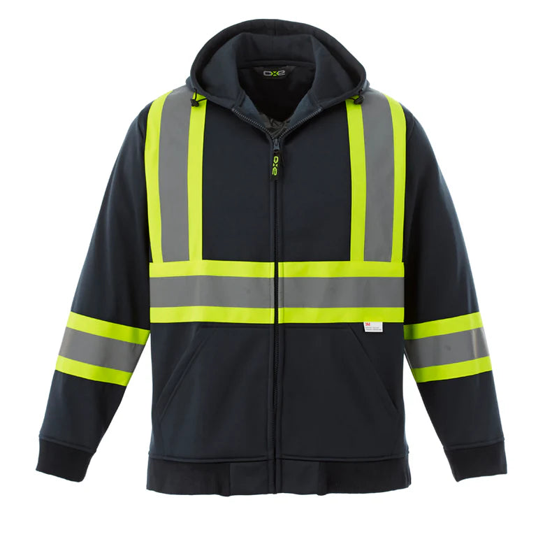 CSW CX2 - Freedom - Adult Hi-VIS Full Zip Hooded Sweatshirt