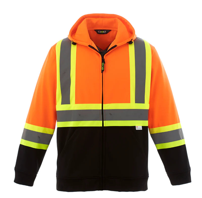 CSW CX2 - Freedom - Adult Hi-VIS Full Zip Hooded Sweatshirt