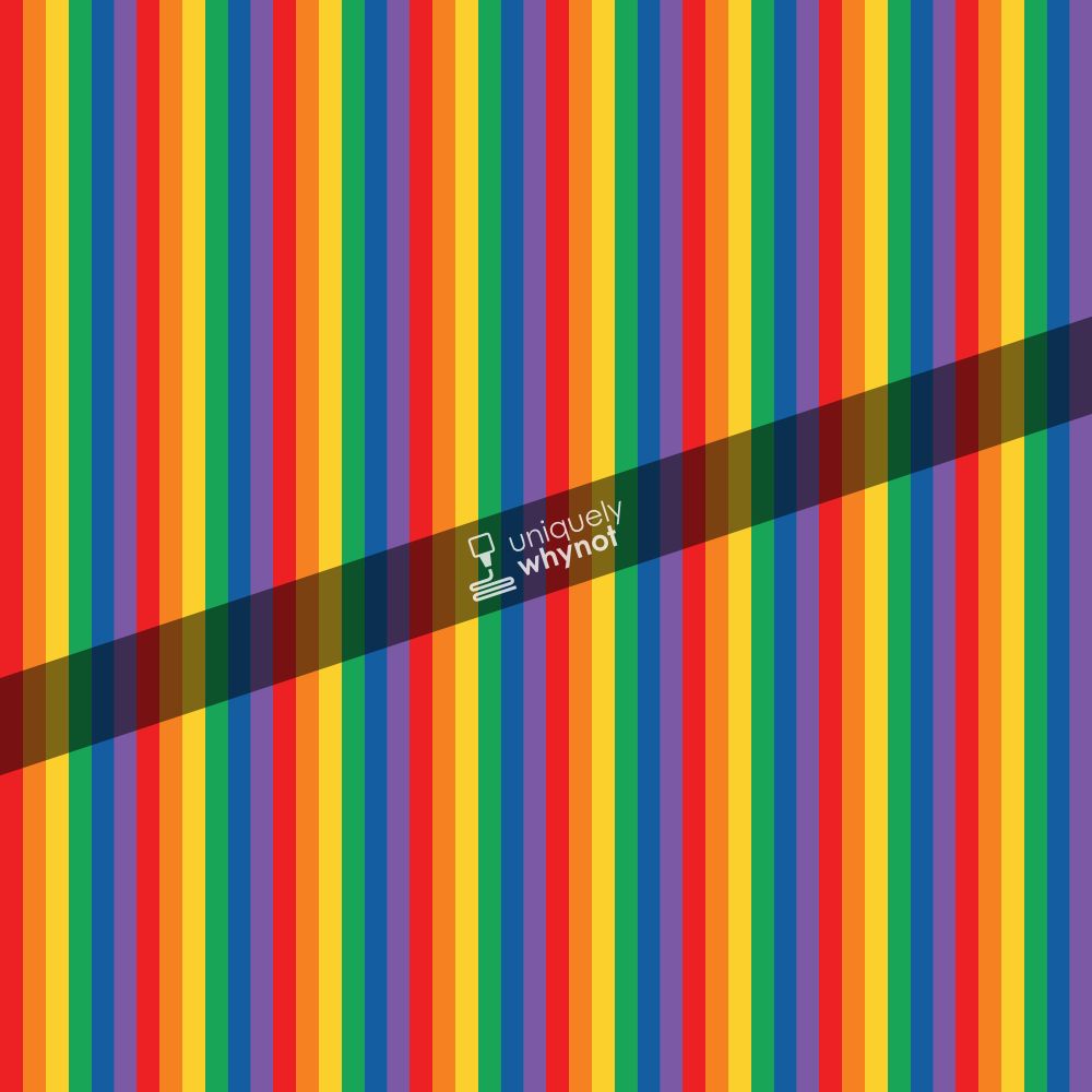 Pattern Craft Vinyl, HTV and Sublimation Paper - Rainbow Stripe 02