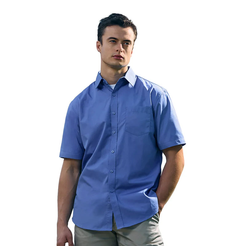 CX2  Ashton - Poly Cotton Twill Short Sleeve Shirt -4605