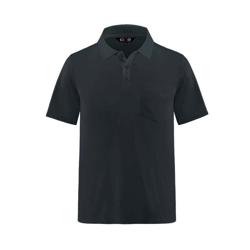 CX2  - Caddy - Men's Pique Mesh Polo with Pocket