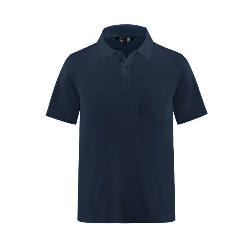 CX2  - Caddy - Men's Pique Mesh Polo with Pocket