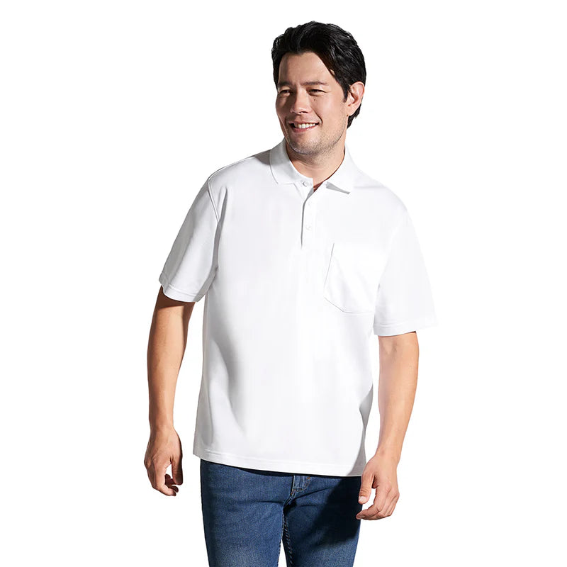 CX2  - Caddy - Men's Pique Mesh Polo with Pocket