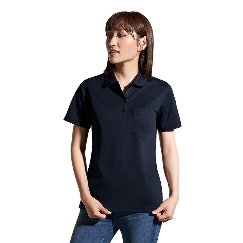 CX2  - Caddy - Ladies Pique Mesh Polo with Pocket