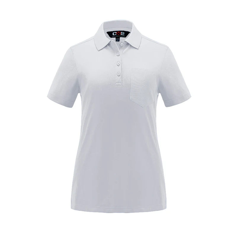 CX2  - Caddy - Ladies Pique Mesh Polo with Pocket