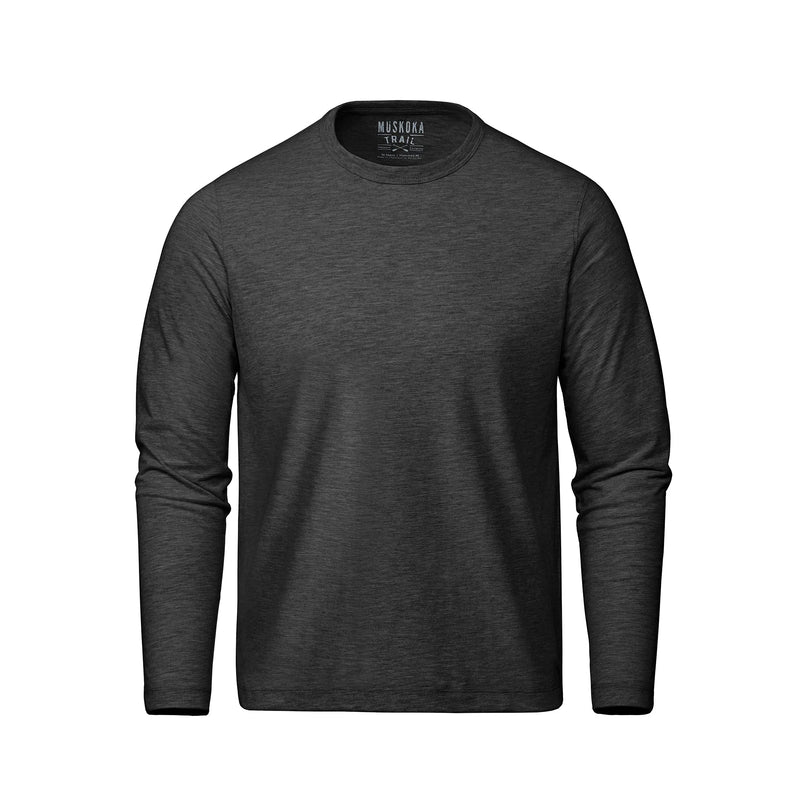 Muskoka Trail -Riverside - Adult Cotton-Poly Long Sleeve Crewneck Tee