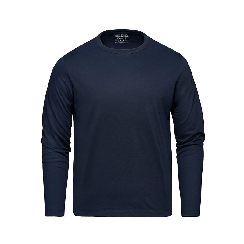 Muskoka Trail -Riverside - Adult Cotton-Poly Long Sleeve Crewneck Tee