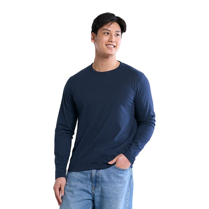 Muskoka Trail -Riverside - Adult Cotton-Poly Long Sleeve Crewneck Tee