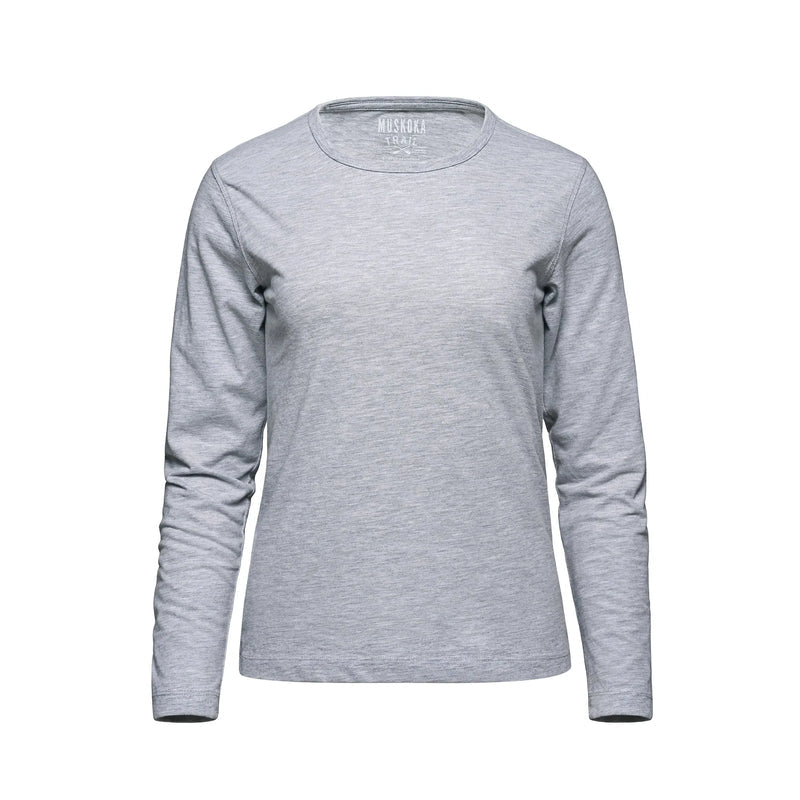 Muskoka Trail -Riverside - Ladies Cotton-Poly Long Sleeve Crewneck Tee
