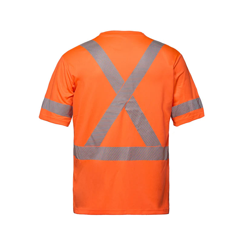 CSW CX2 - Lumen - Adult Hi-VIS Tee with Segmented Stripes