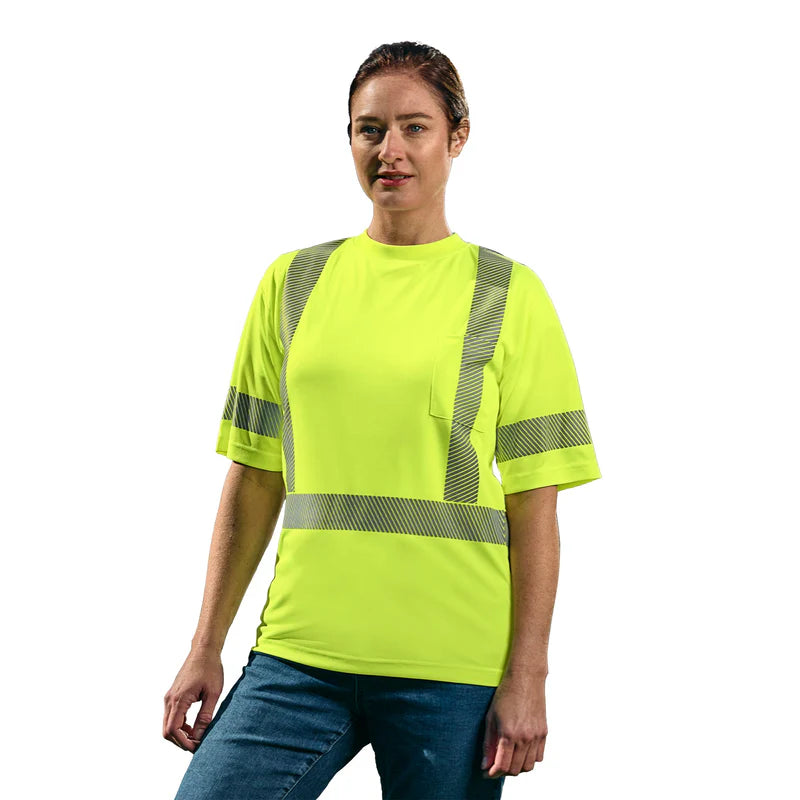 CSW CX2 - Lumen - Adult Hi-VIS Tee with Segmented Stripes