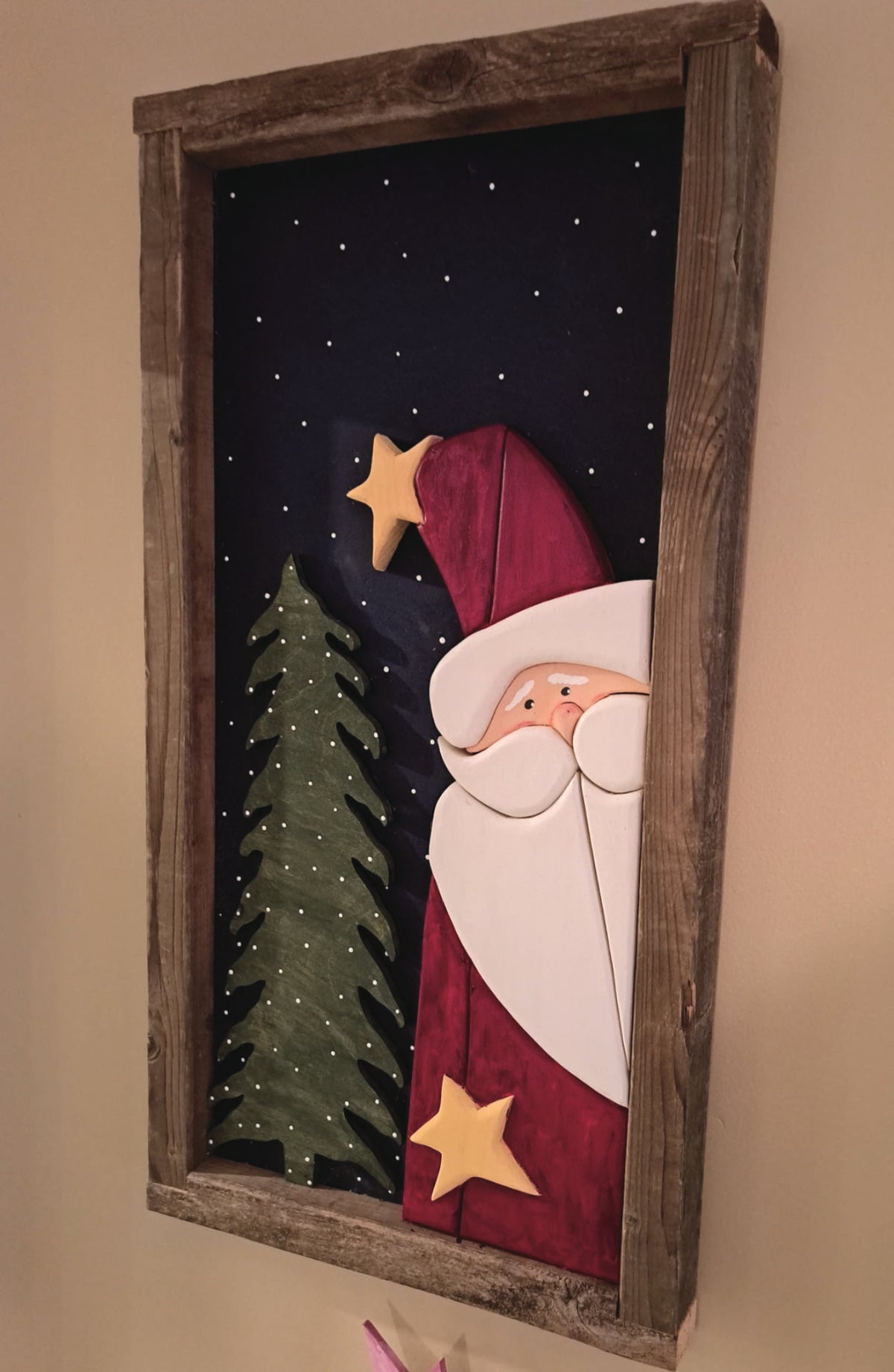 Santa Painted Wood Workshop - 2 Credits