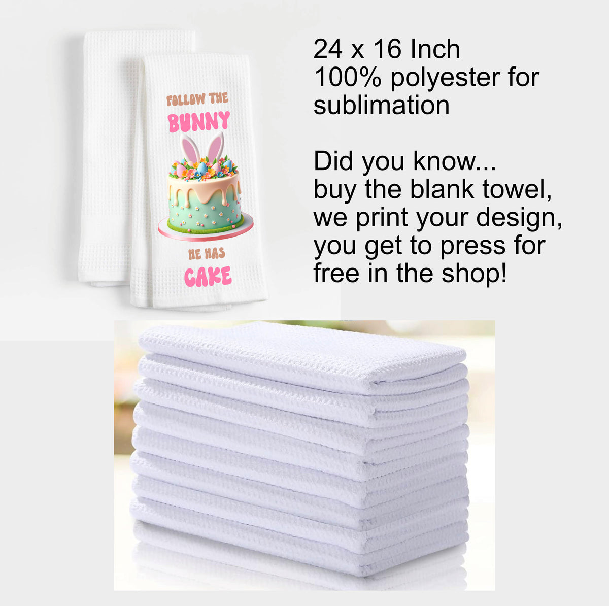 Kitchen Tea Towel Sublimation Blanks
