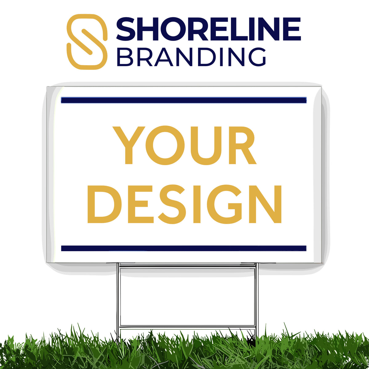 Yard Sign - 12 x 18 Coreplast sign on H Stake