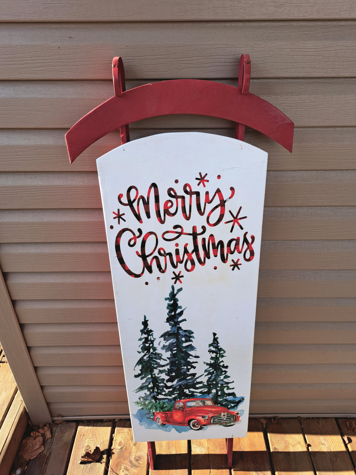 Painted Wooden Large Sleigh Workshop - 3 Credits (Nov 17)