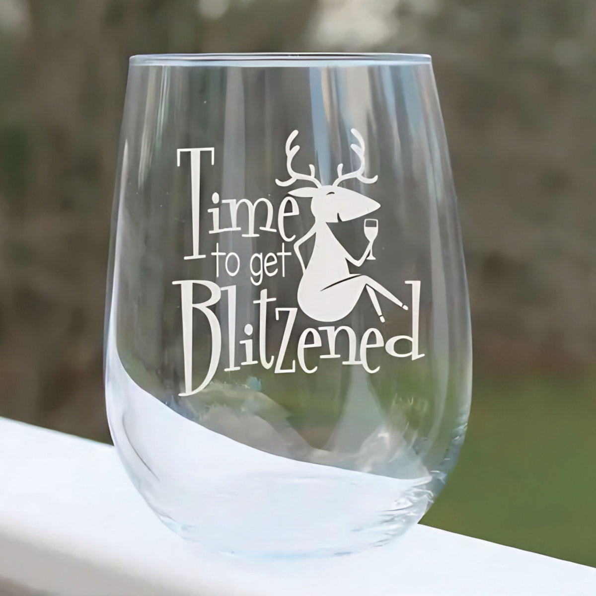Etched Wine Tumblers - Holiday edition - 1 CREDIT - Nov 20