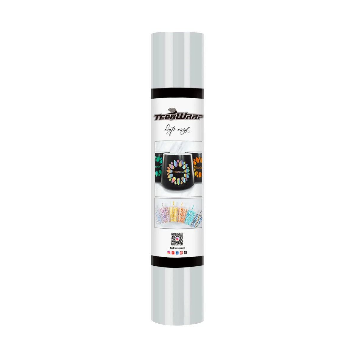 Glossy Permanent Adhesive Vinyl - TeckWrap (12&quot; and 3&#39; Rolls)