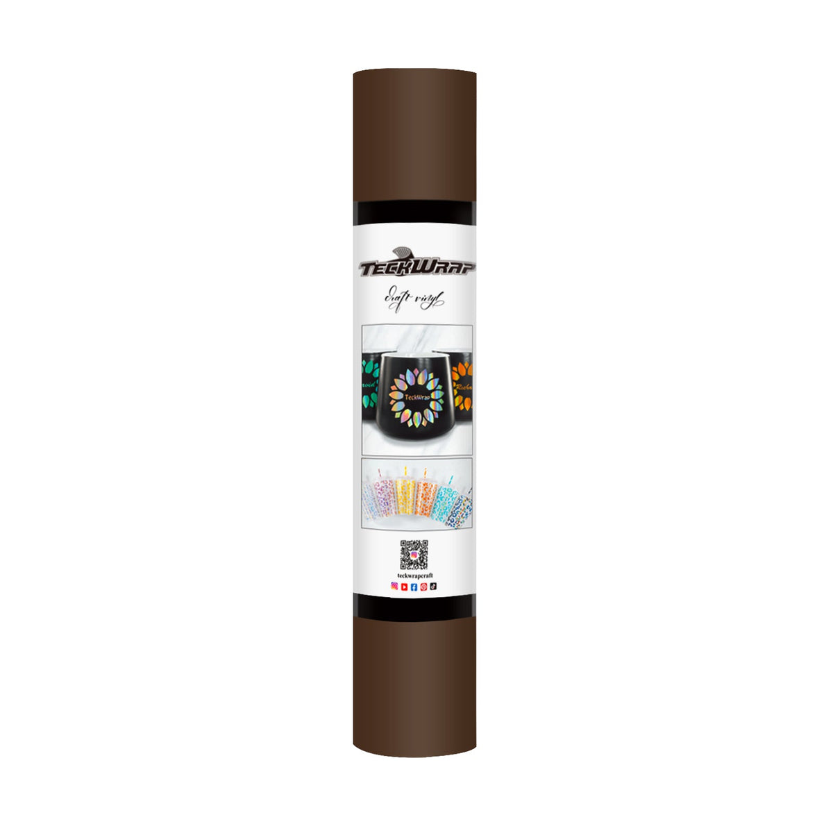 Matte Permanent Adhesive Craft Vinyl - Teck Wrap (12&quot; and 3&#39; Rolls)