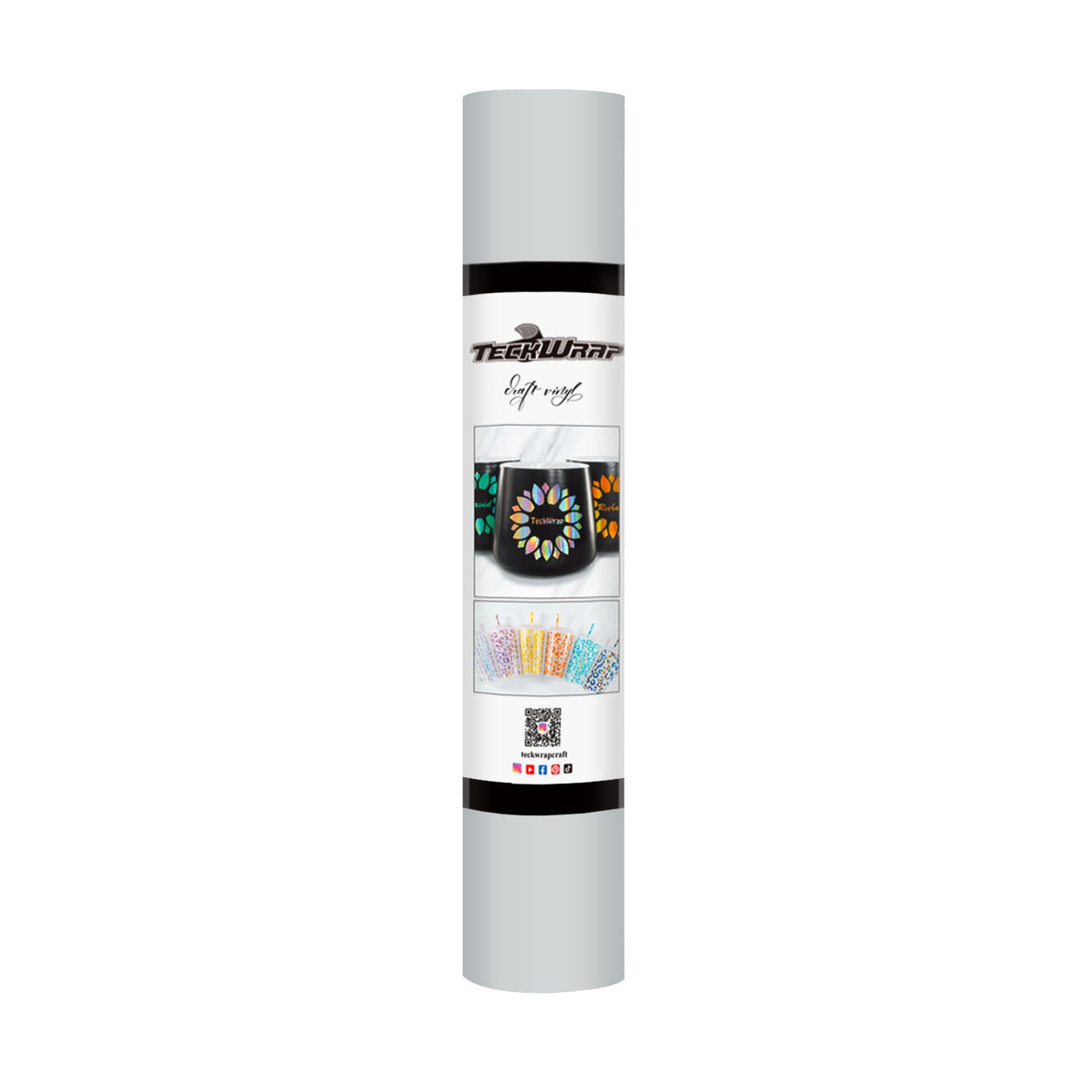 Matte Permanent Adhesive Craft Vinyl - Teck Wrap (12&quot; and 3&#39; Rolls)