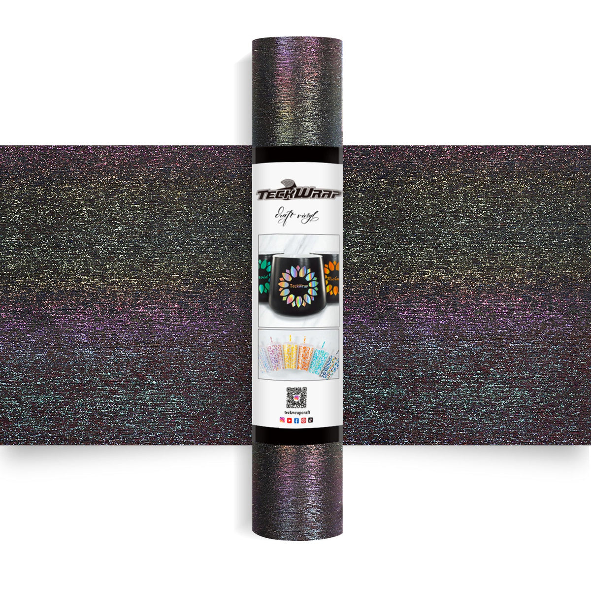 Glitter Permanent Adhesive Vinyl - TeckWrap
