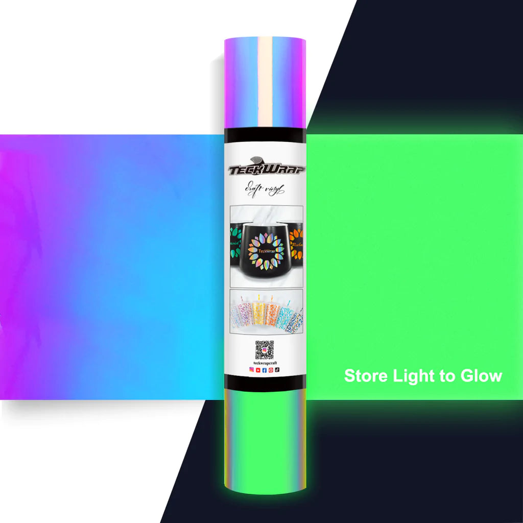 Glow in the Dark Permanent Adhesive Vinyl - TeckWrap