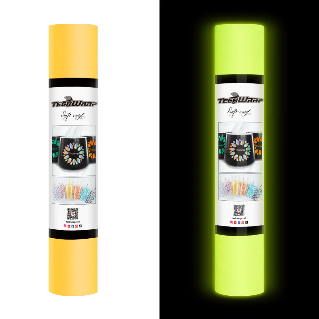 Glow in the Dark Permanent Adhesive Vinyl - TeckWrap