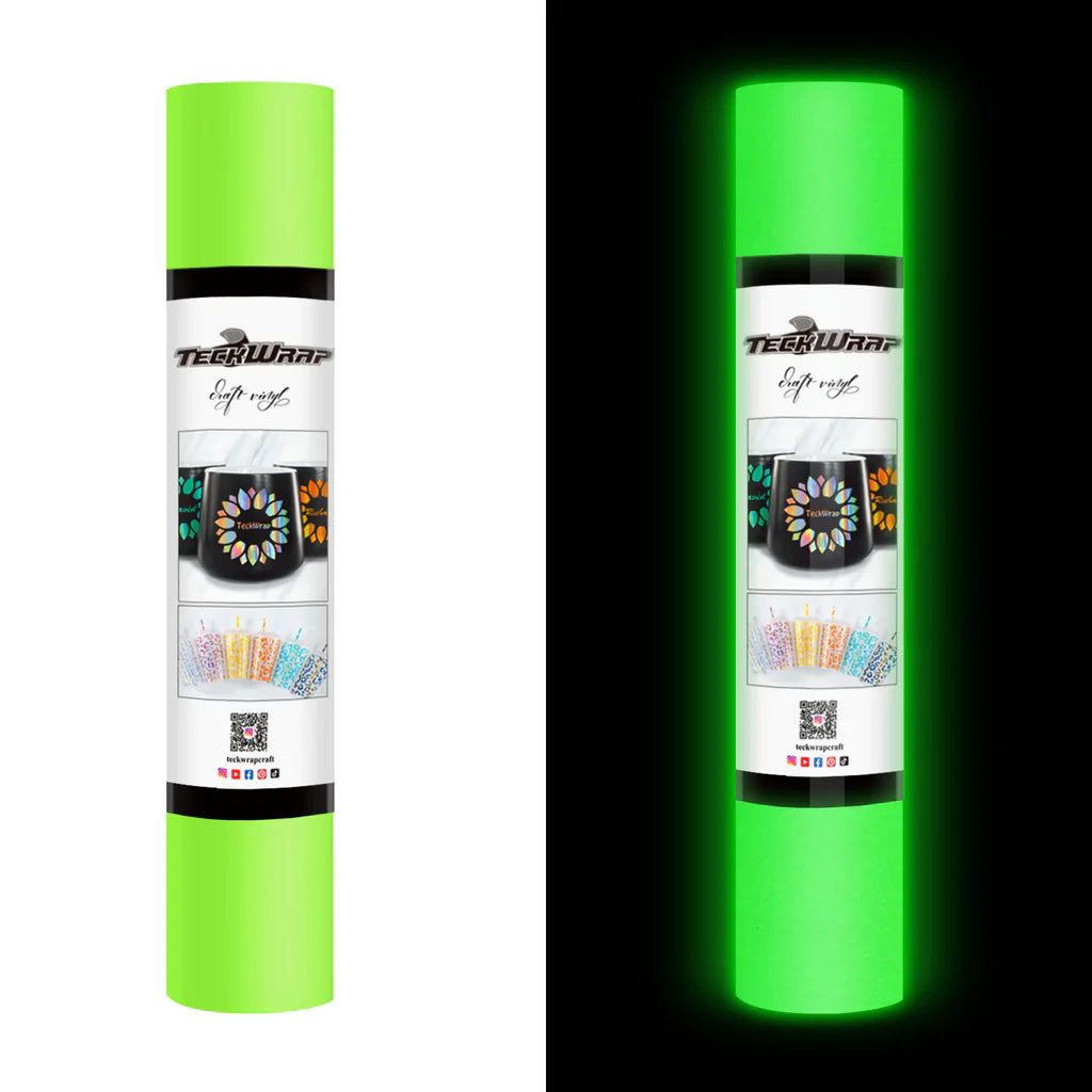 Glow in the Dark Permanent Adhesive Vinyl - TeckWrap