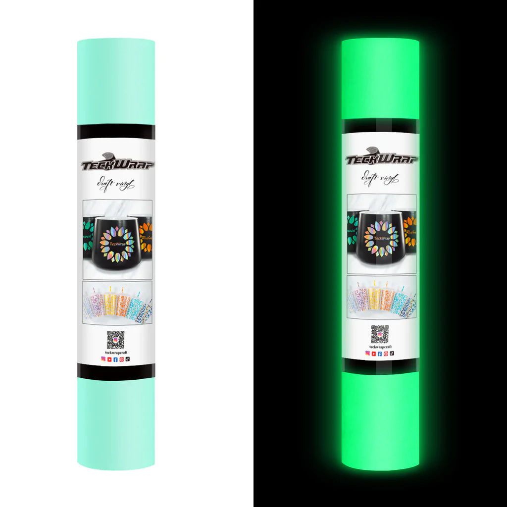 Glow in the Dark Permanent Adhesive Vinyl - TeckWrap