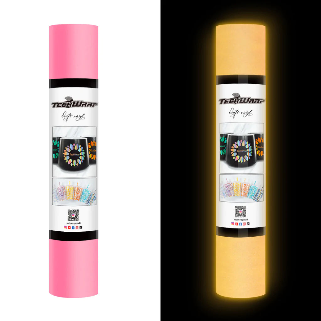 Glow in the Dark Permanent Adhesive Vinyl - TeckWrap