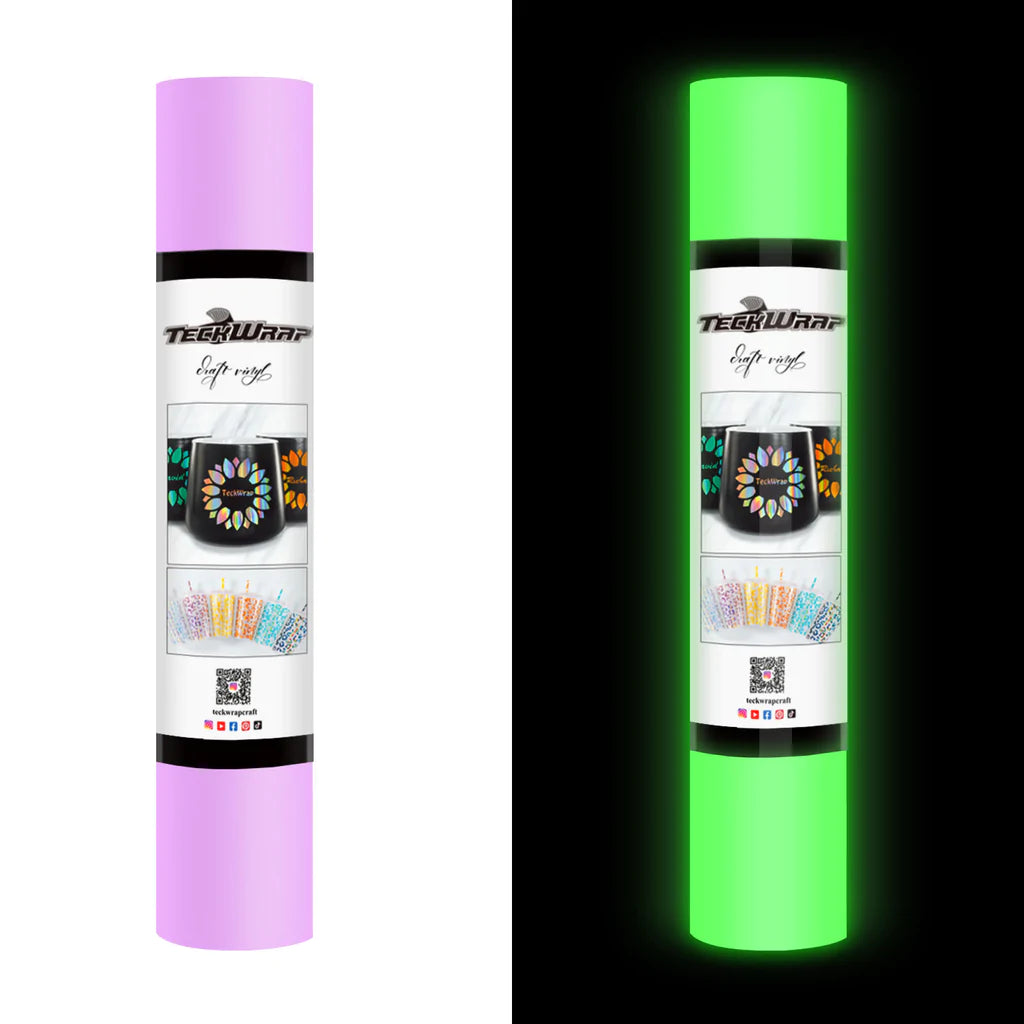 Glow in the Dark Permanent Adhesive Vinyl - TeckWrap