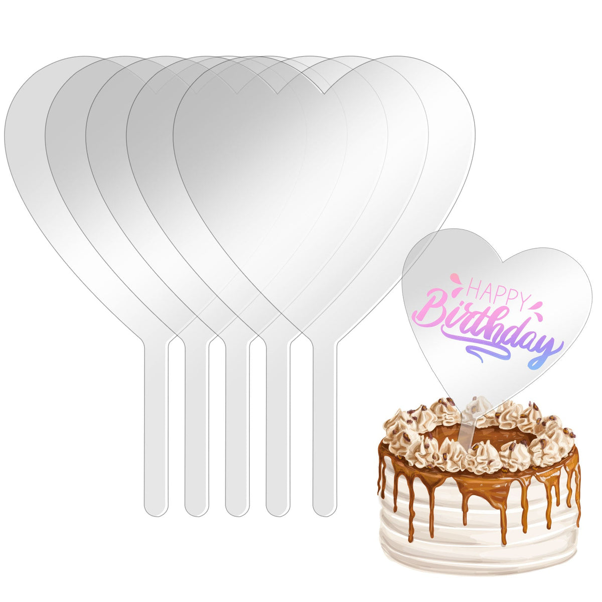 Acrylic Cake Toppers - 1 Pack