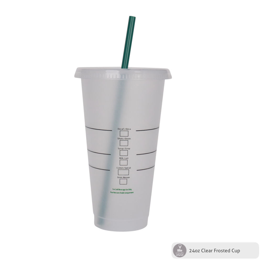24oz Clear Frosted Cold Cups