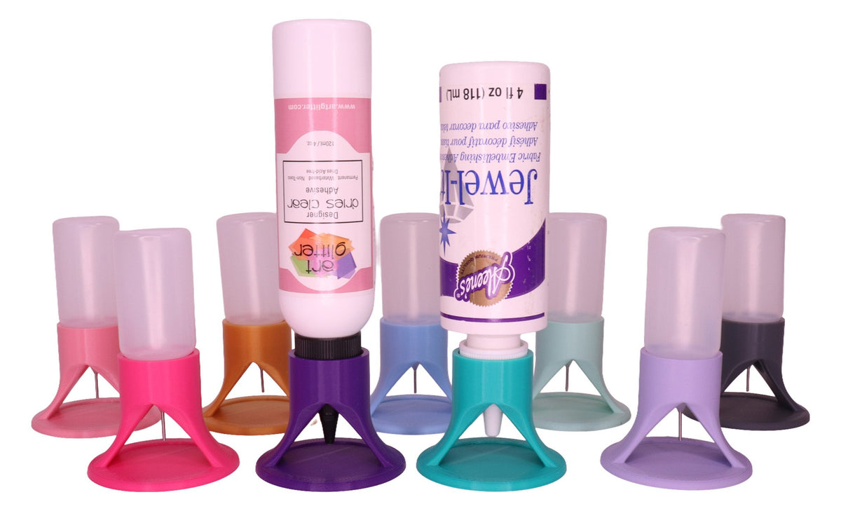 Glue Bottle Stand with Precision Tip Bottle