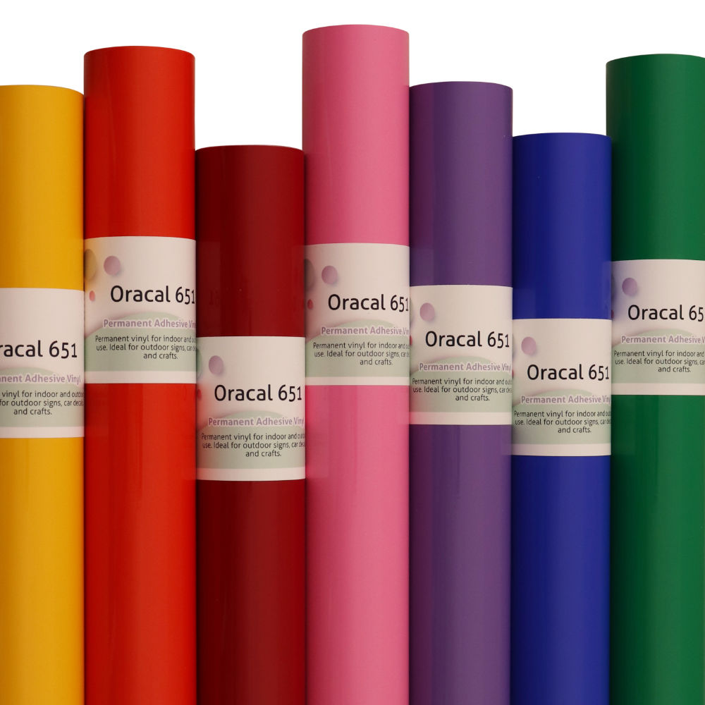 Permanent Craft Vinyl - ORACAL® 651 (12" and 3' Rolls)