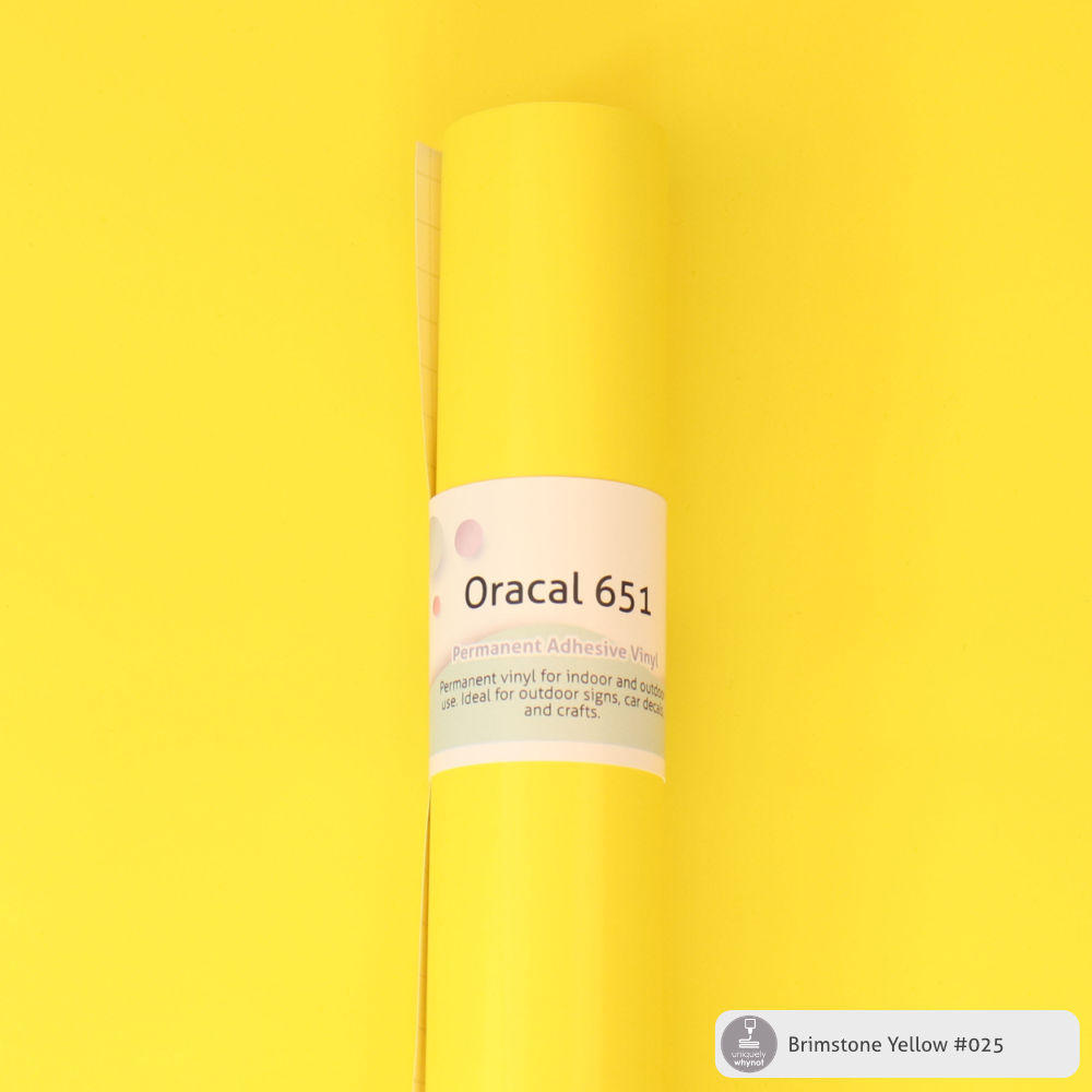 Permanent Craft Vinyl - ORACAL® 651 (12&quot; and 3&#39; Rolls)