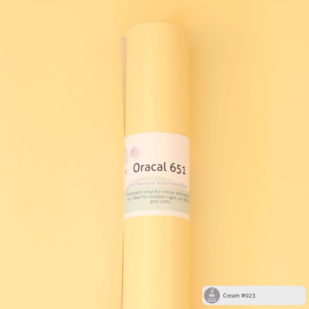 Permanent Craft Vinyl - ORACAL® 651 (12 and 3' Rolls) - Uniquely Whynot  Craft