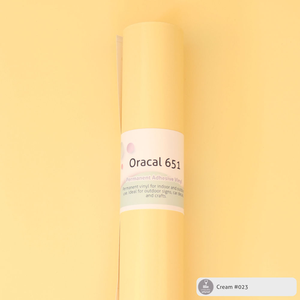Permanent Craft Vinyl - ORACAL® 651 (12&quot; and 3&#39; Rolls)