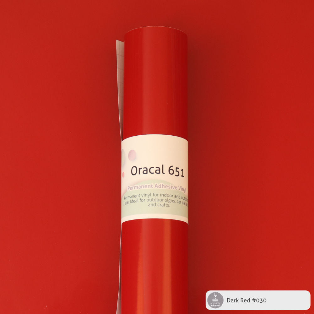 Permanent Craft Vinyl - ORACAL® 651 (12&quot; and 3&#39; Rolls)