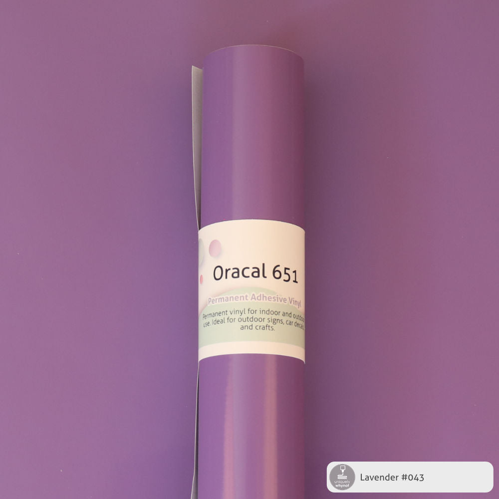 Permanent Craft Vinyl - ORACAL® 651 (12&quot; and 3&#39; Rolls)