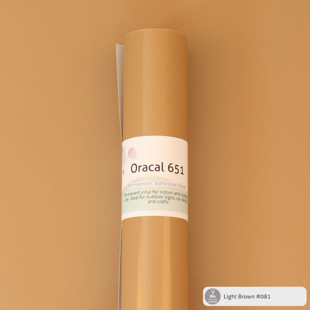 Permanent Craft Vinyl - ORACAL® 651 (12&quot; and 3&#39; Rolls)