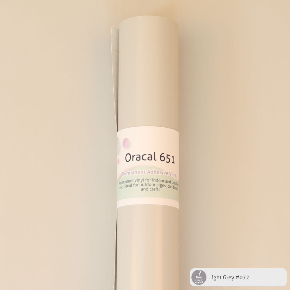 Permanent Craft Vinyl - ORACAL® 651 (12&quot; and 3&#39; Rolls)