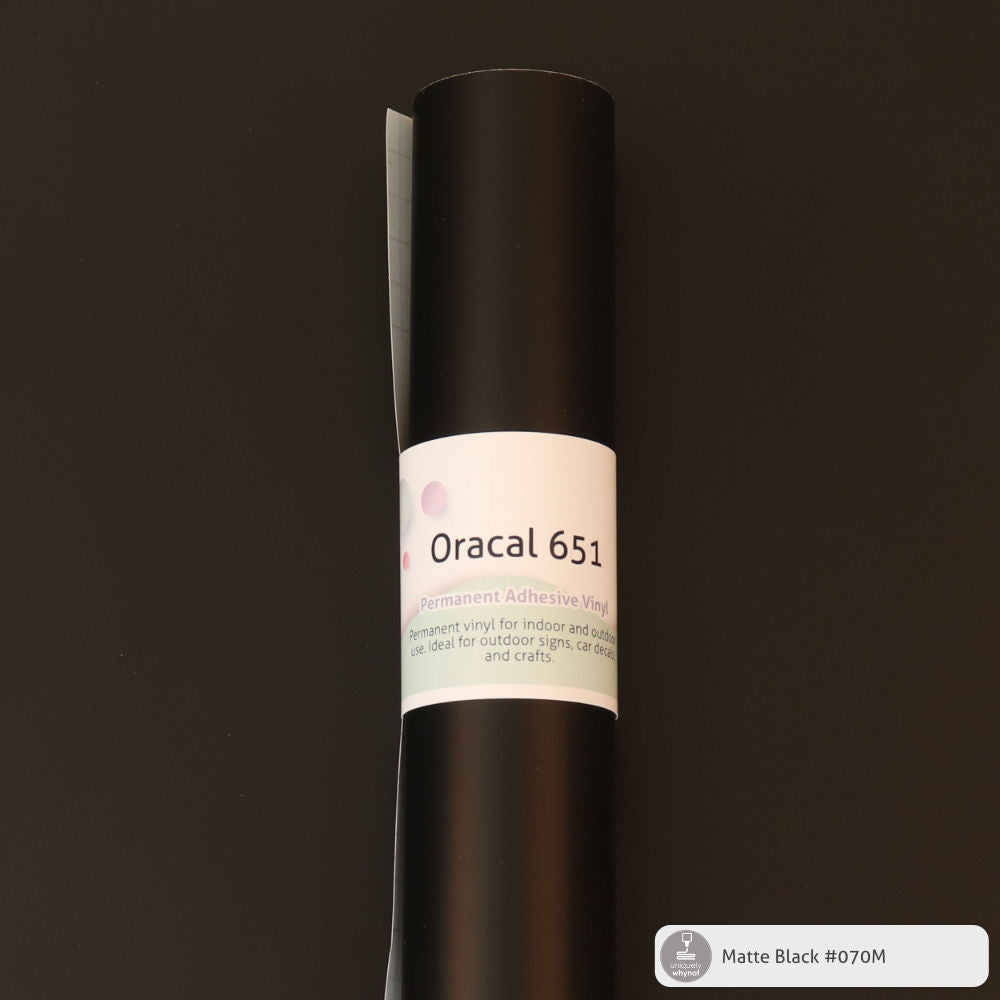 Permanent Craft Vinyl - ORACAL® 651 (12&quot; and 3&#39; Rolls)