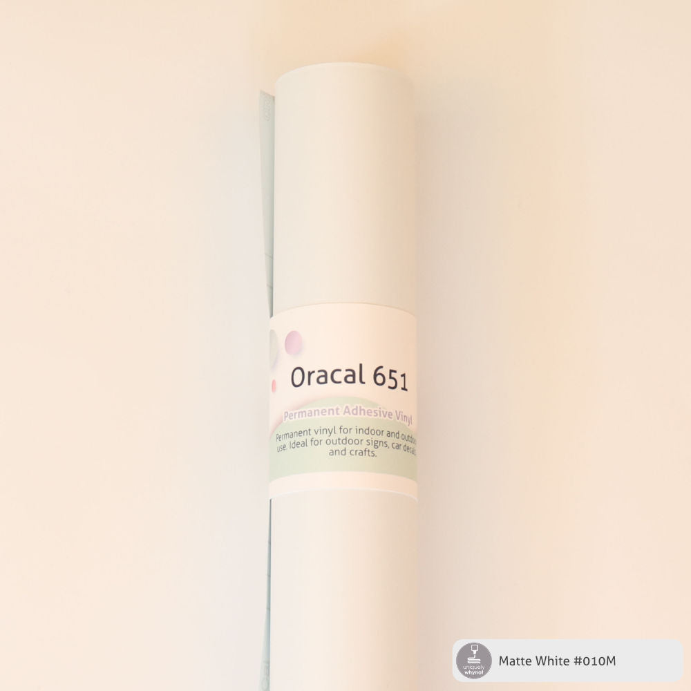Permanent Craft Vinyl - ORACAL® 651 (12&quot; and 3&#39; Rolls)