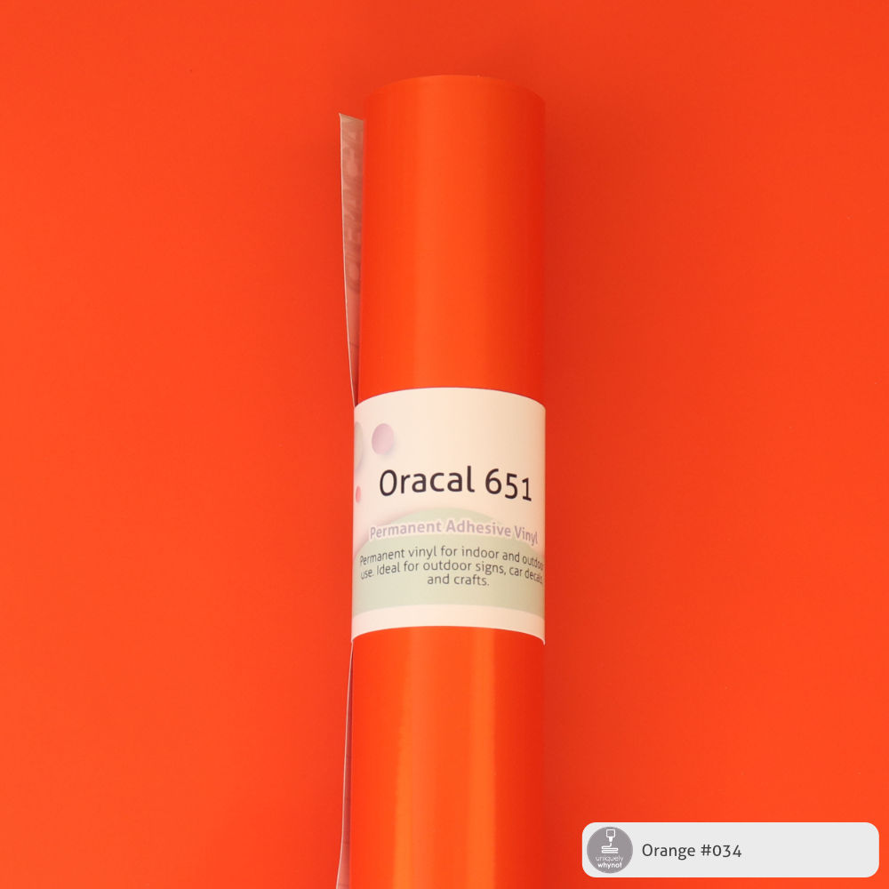 Permanent Craft Vinyl - ORACAL® 651 (12&quot; and 3&#39; Rolls)