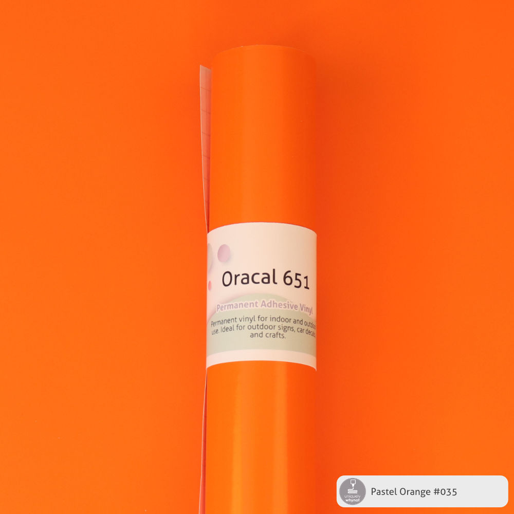 Permanent Craft Vinyl - ORACAL® 651 (12&quot; and 3&#39; Rolls)