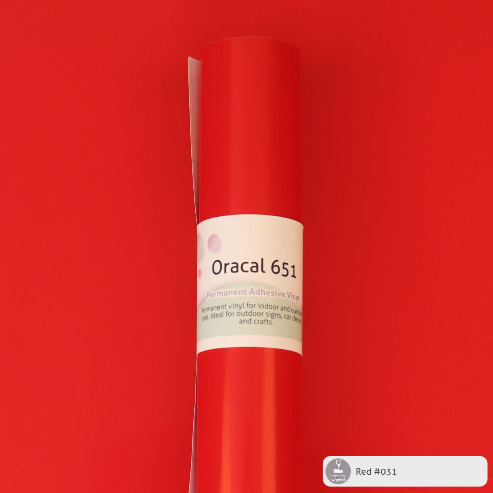 Permanent Craft Vinyl - ORACAL® 651 (12&quot; and 3&#39; Rolls)